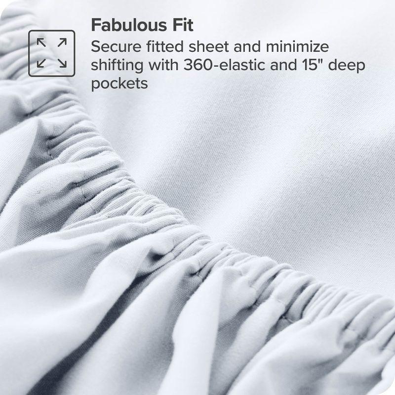 Bare Home Microfiber Fitted Sheet