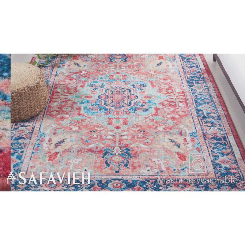 Elegant Riviera Red Oriental 8' x 10' Synthetic Area Rug
