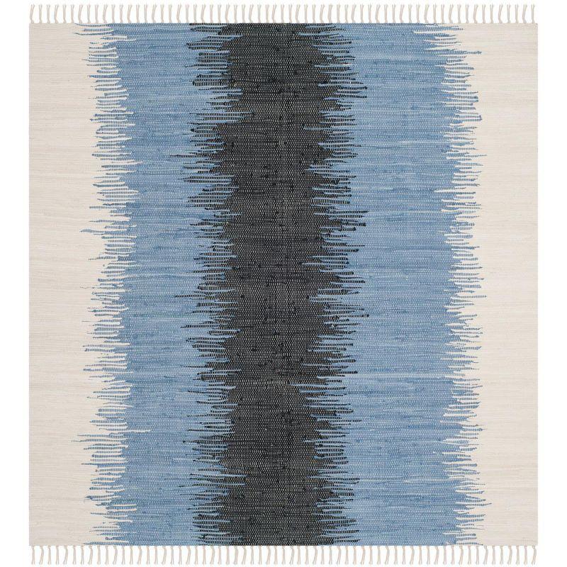 Montauk MTK710 Hand Woven Indoor Area Rug - Grey/Black - 4'x4' - Safavieh.