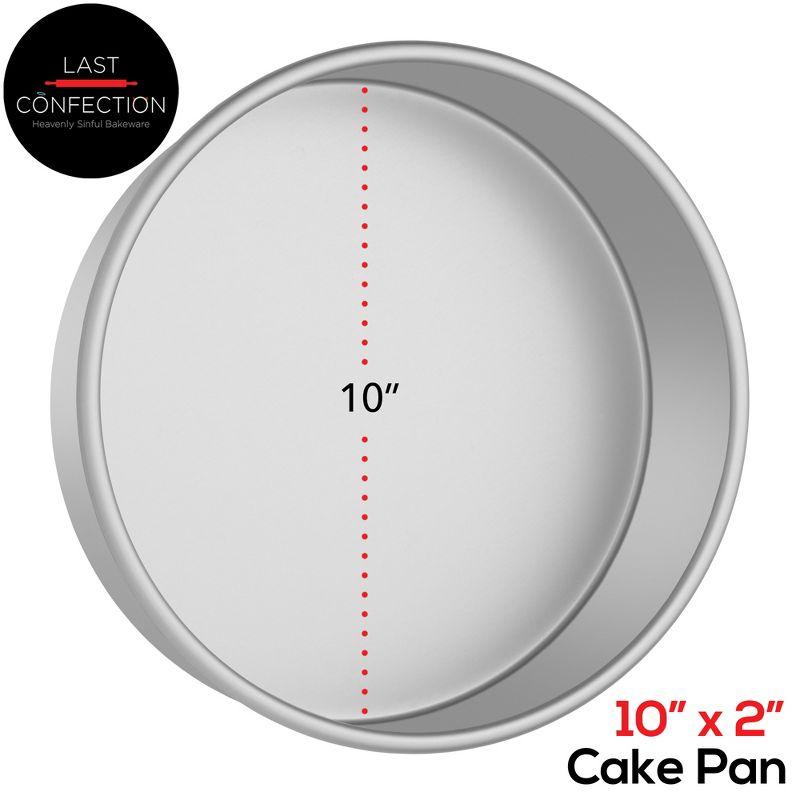 Last Confection Aluminum 10" x 2" Round Cake Pan - Professional Bakeware