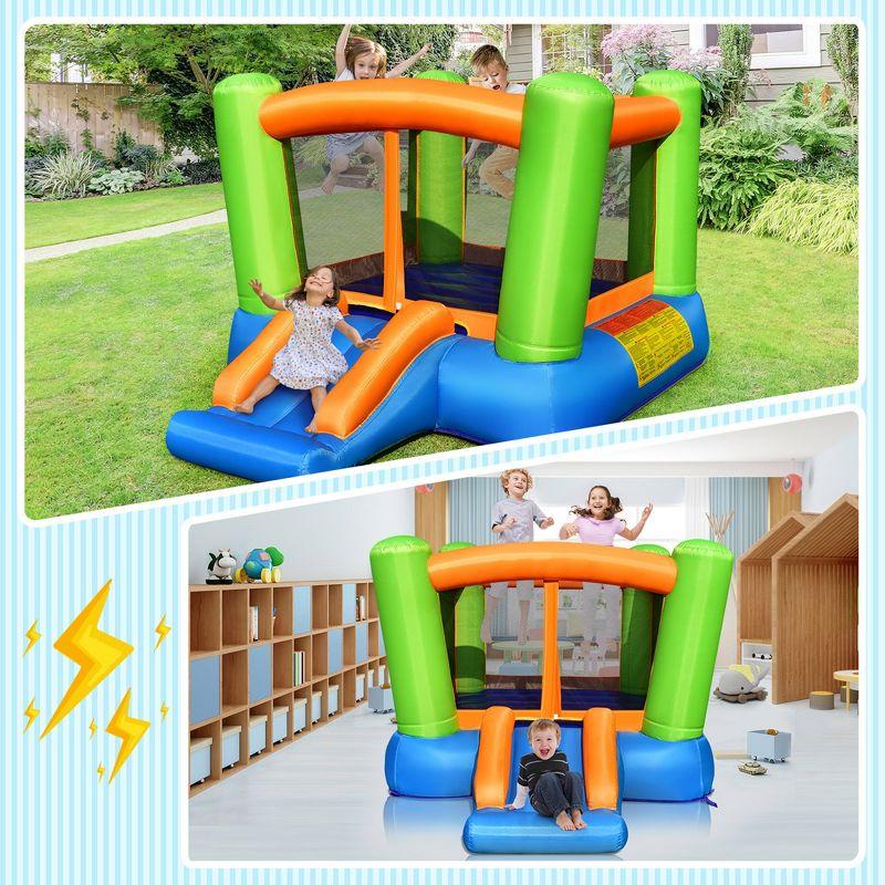 Colorful Inflatable Bounce House with Slide for Kids