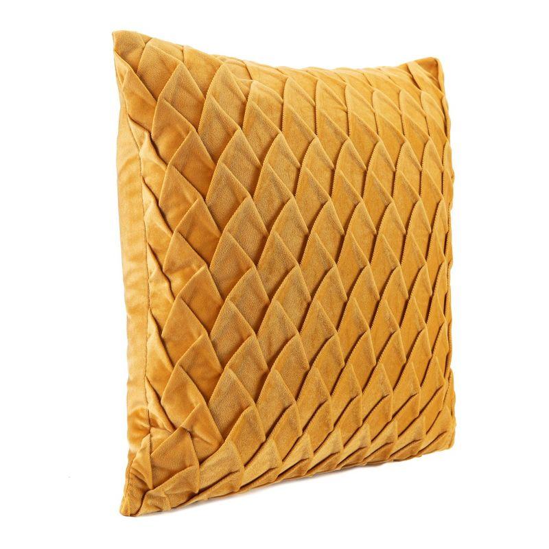 Chanasya Chanasya Gem Textured Velvet Decorative Throw Pillow Cover
