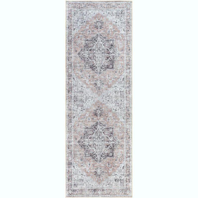 Mark & Day West Okoboji 2'7"x7'10" Runner Washable Woven Indoor Area Rugs Gray