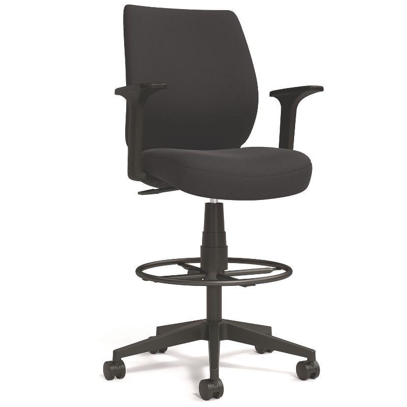 Alera Wessex Drafting Stool - Black