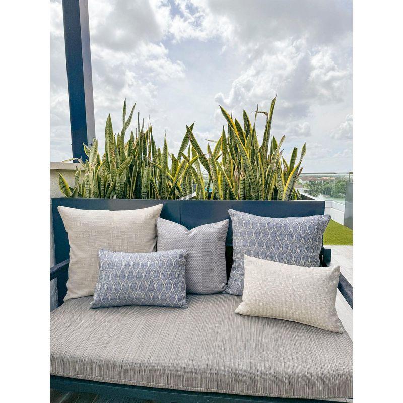 Summer Flora Indigo Indoor Outdoor Pillow 24x24