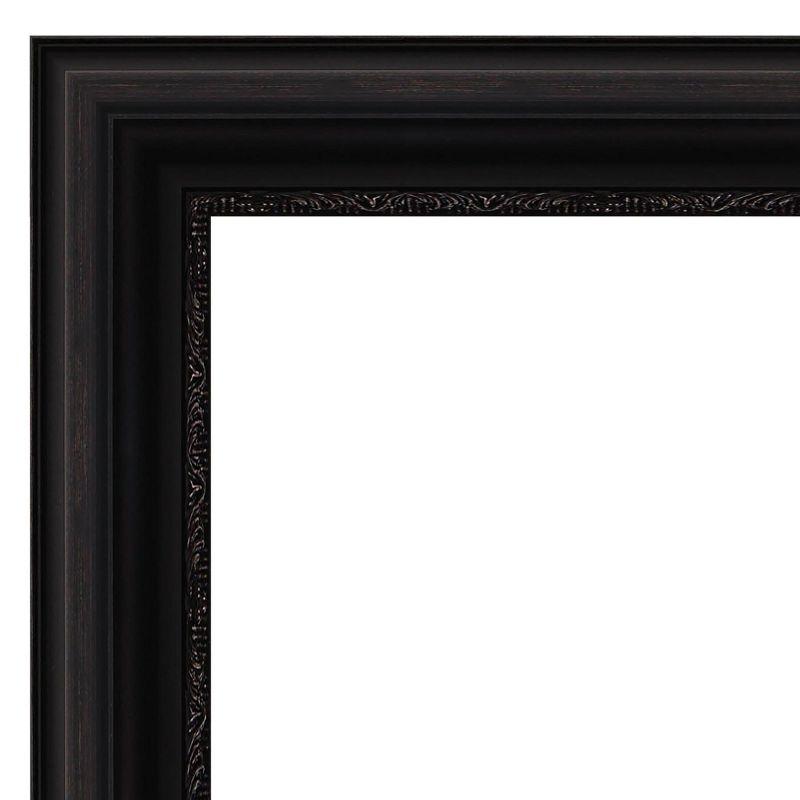 Amanti Art Natural Cork Board Framed Parlor Black Bulletin Board 24 in. x 18 in.