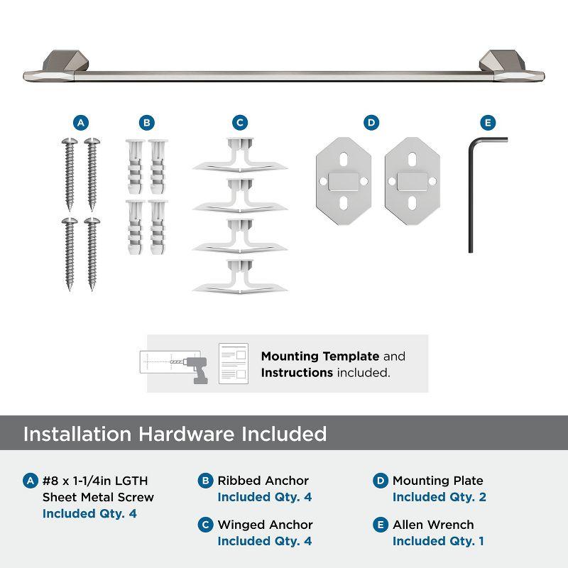 Amerock St. Vincent Brushed Nickel 24 inch (610mm) Towel Bar