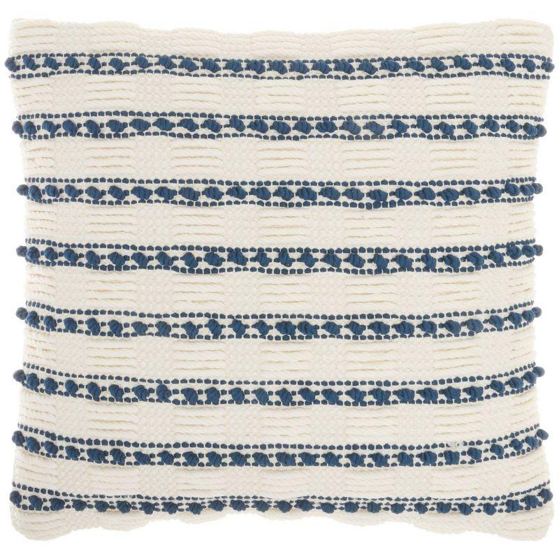 Life Styles Woven Lines and Dots Throw Pillow - Mina Victory