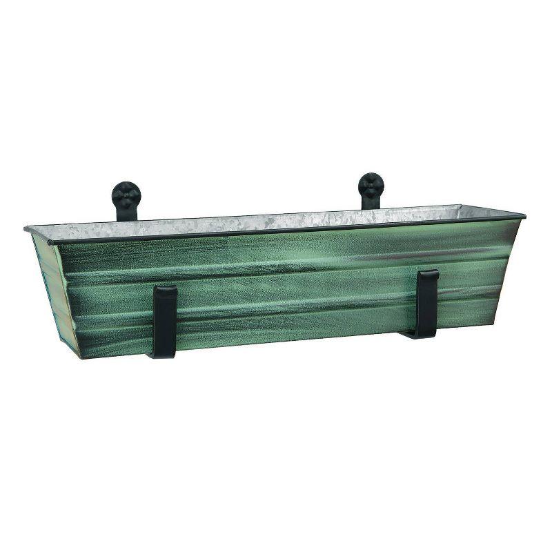 Winston Porter Dynamism Metal Window Box Planter
