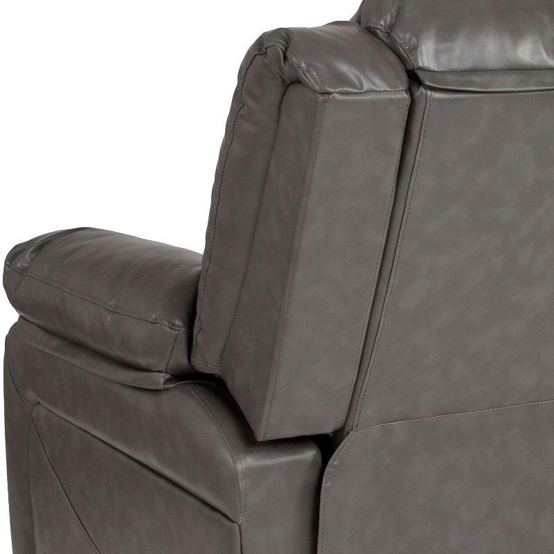 Flash Furniture Harmony Series Gray LeatherSoft Recliner