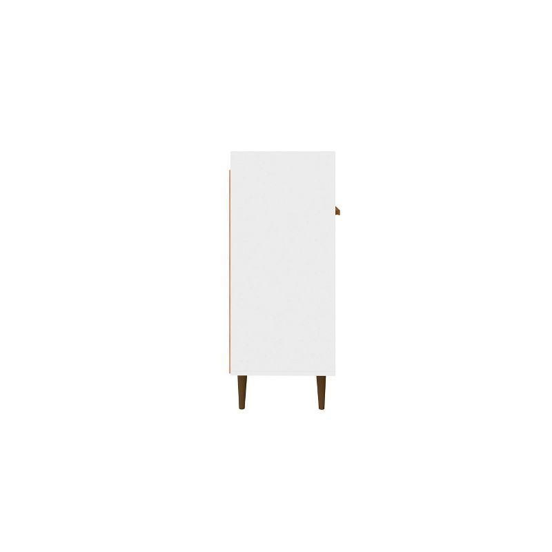53.54" Bradley Buffet Stand White - Manhattan Comfort: Mid-Century Modern Storage Console