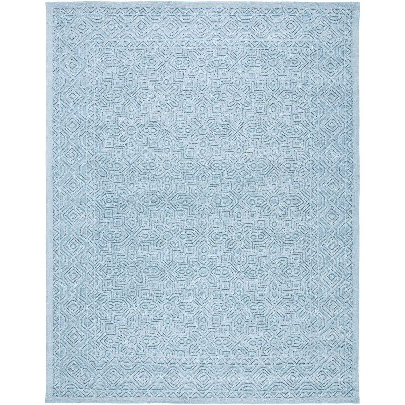 Textural TXT101 Hand Tufted Area Rug - Blue - 8'x10' - Safavieh.