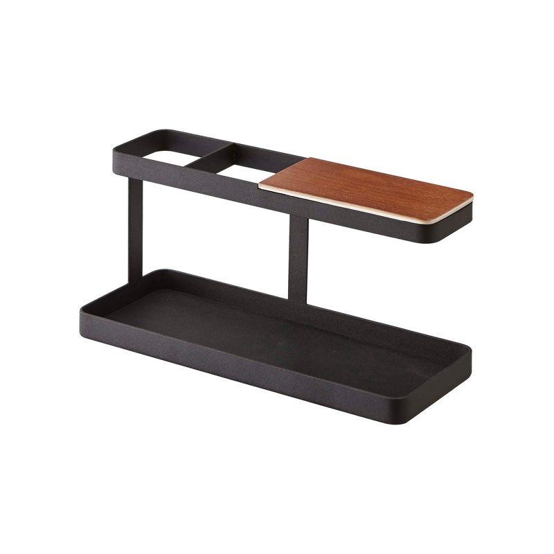 Yamazaki Home Countertop Spice Caddy, Storage And Organizer Rack, Steel, Anti-Slip Rubber Feet