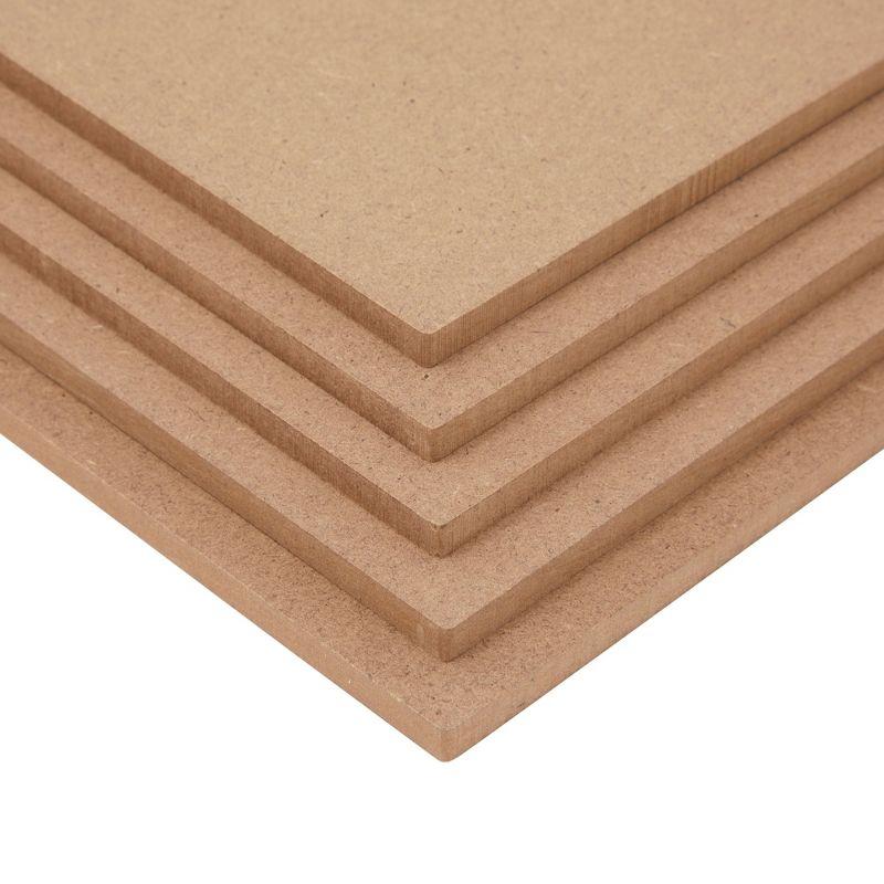 Bright Creations 20 Pack 12x12 MDF Boards, 1/4 Thick Wood Panels for DIY Arts and Crafts, Painting, Engraving
