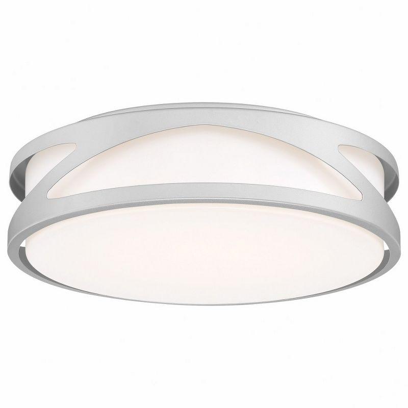 Lucia Satin White LED Flush Mount Light