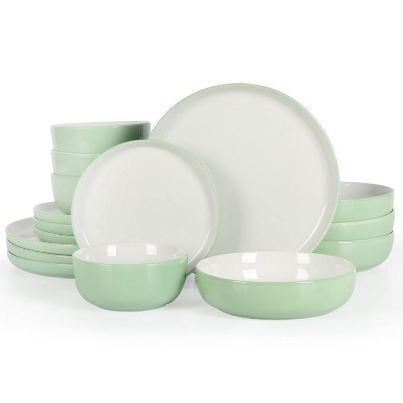 Sur La Table Kitchen Essentials Dinner Theatre 16 Piece Porcelain China Dinnerware Set - Service for 4