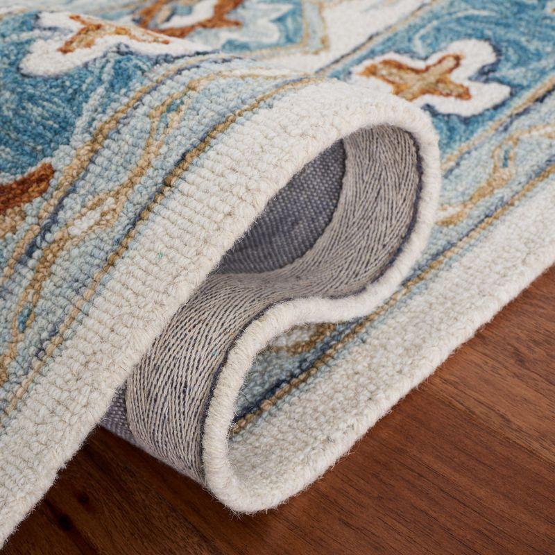 Metro MET352 Hand Tufted Indoor Area Rug - Ivory/Blue - 5'x8' - Safavieh