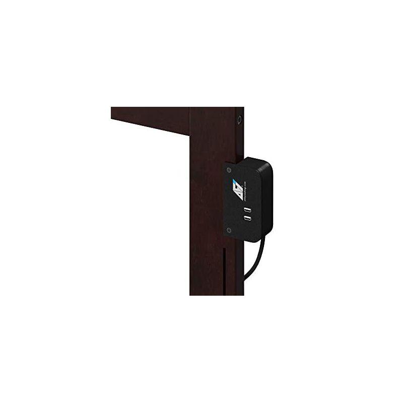 AFI Furnishings Mission Queen Headboard with Turbo Charger in Espresso