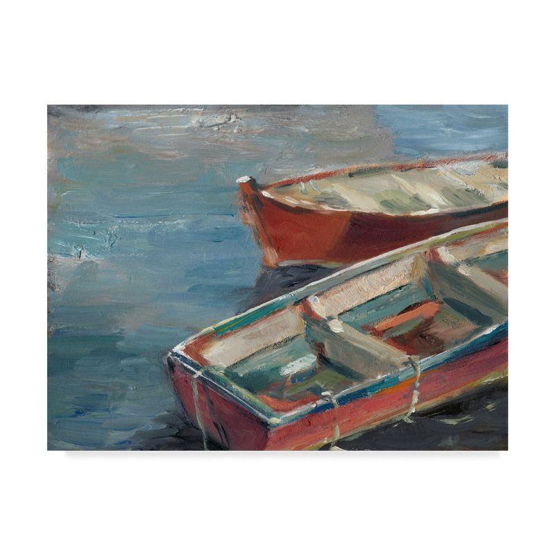 Trademark Fine Art -Ethan Harper 'Boats By The Lake I' Canvas Art