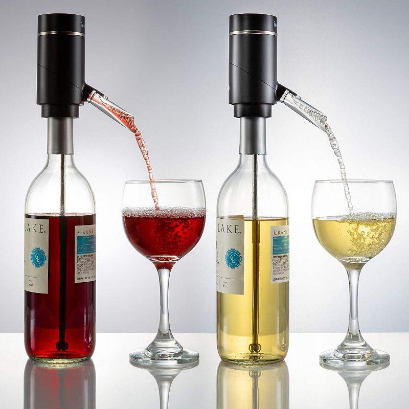 Ivation Wine Aerator Pourer Spout, Electric Wine Dispenser Machine