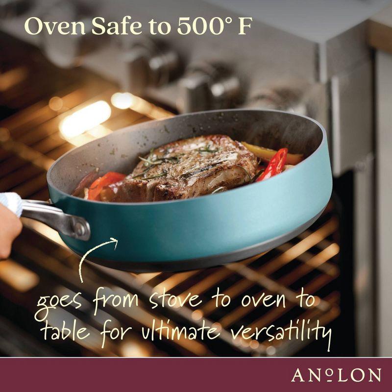 Anolon Achieve Hard Anodized Nonstick Saute Pan with Lid - 3 Quart