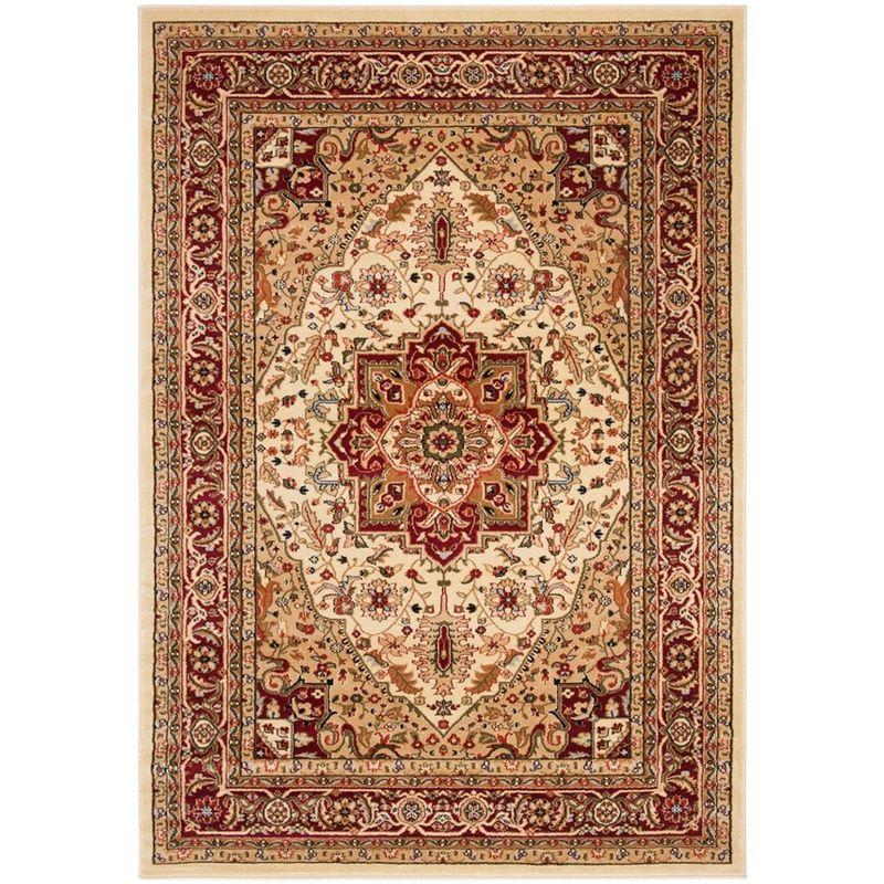 Lyndhurst Heriz LNH330 Power Loomed Area Rug - Ivory/Red - 6'x9' - Safavieh