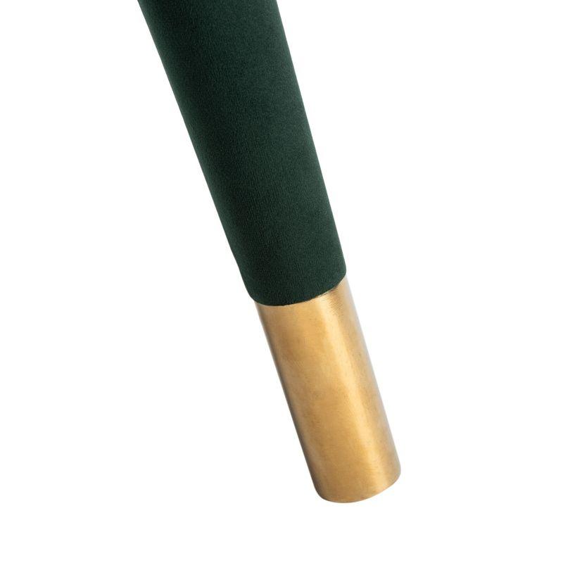 Blair Wingback Accent Chair - ACH4504 - Forest Green/Gold - Safavieh