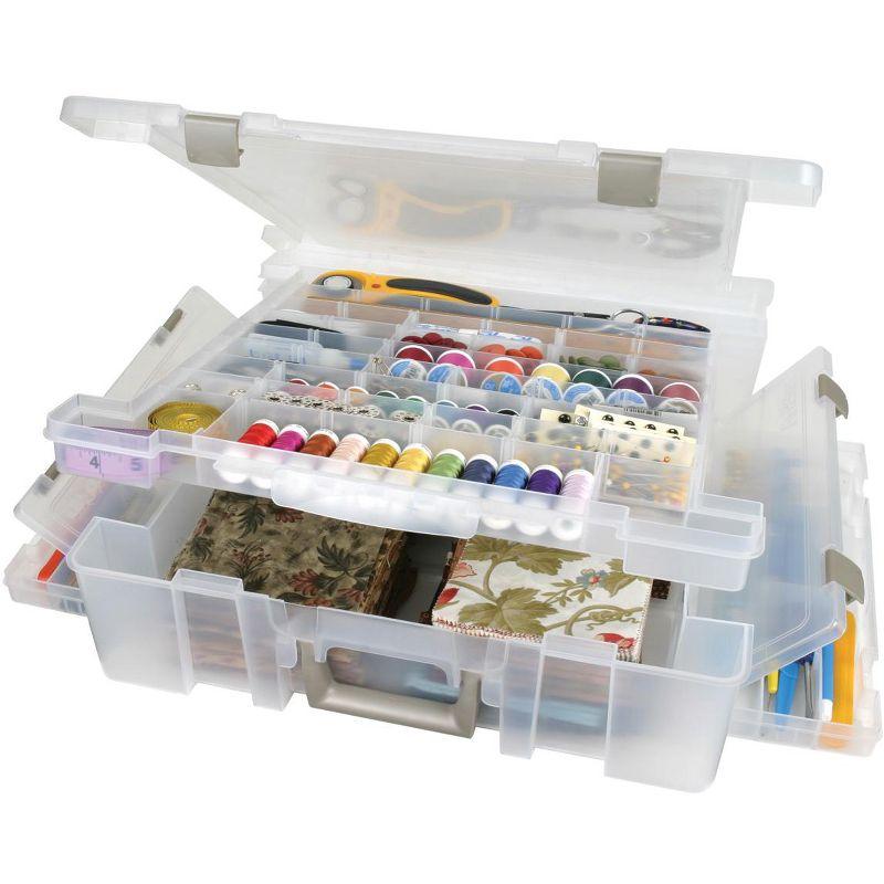 ArtBin Super Satchel Deluxe-17.25"X16.75"X5" Translucent