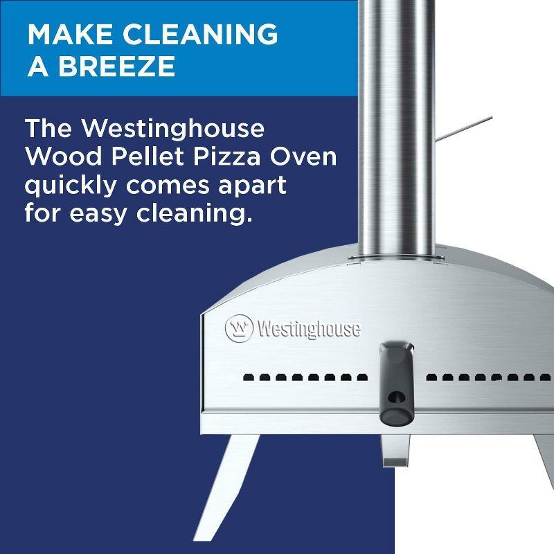Westinghouse Wood Pellet Artisan Outdoor Pizza Oven -Stainless Steel Portable Pizza Ovens