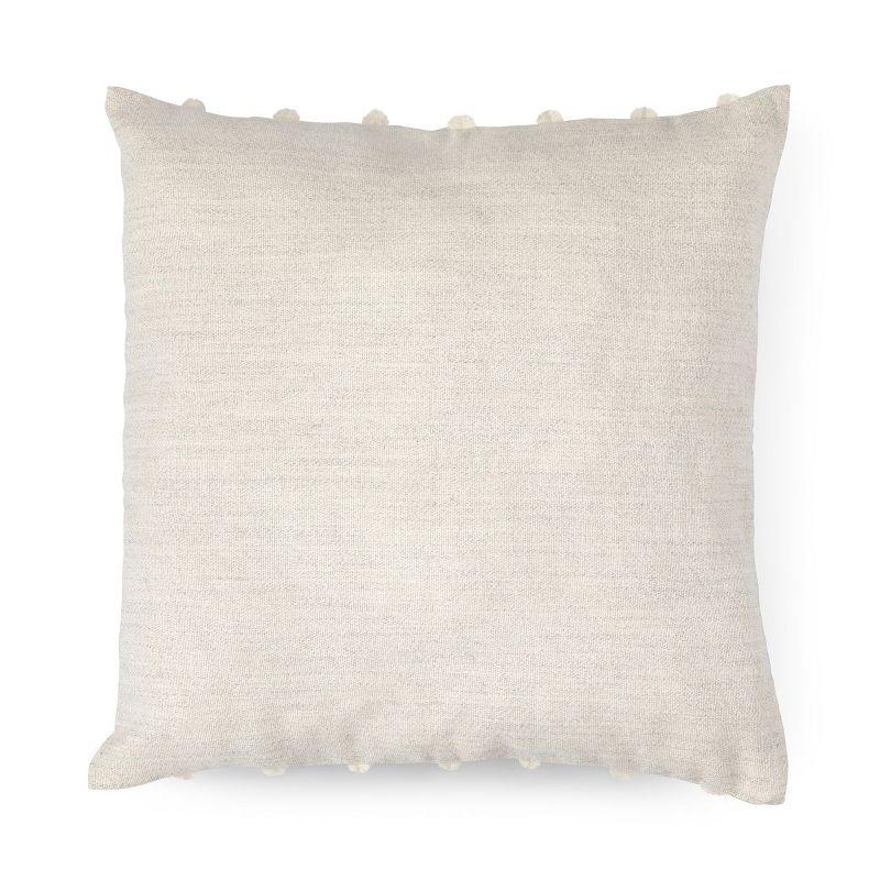 Park Hill Collection Texture Stripe Alpaca Wool Square Pillow Cover