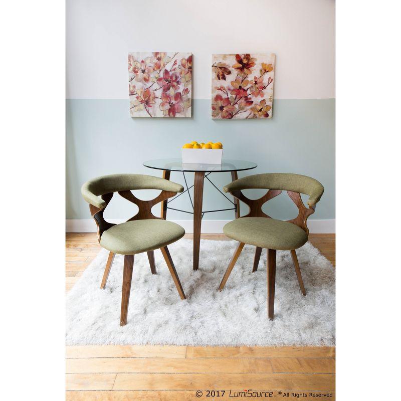 Gardenia Mid-Century Modern Dining Accent Chair with Swivel - LumiSource