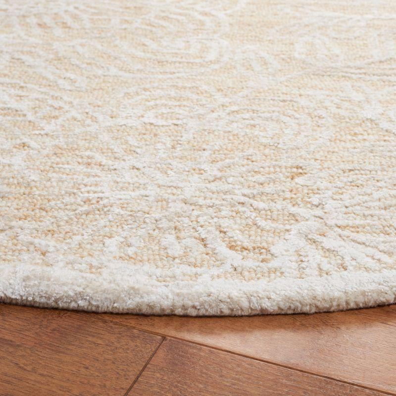 Charlton Home® Bathesda Hand Tufted 60% Wool, 20% Bamboo Silk, 20% Cotton With Cotton Backing Floral Rug