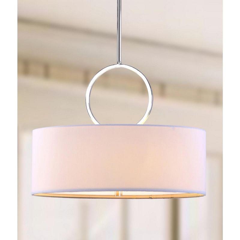 Debonair Drum Pendant Light - Chrome - Safavieh.