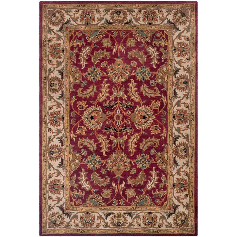Heritage HG628 Hand Tufted Area Rug - Red/Ivory - 6'x9' - Safavieh.