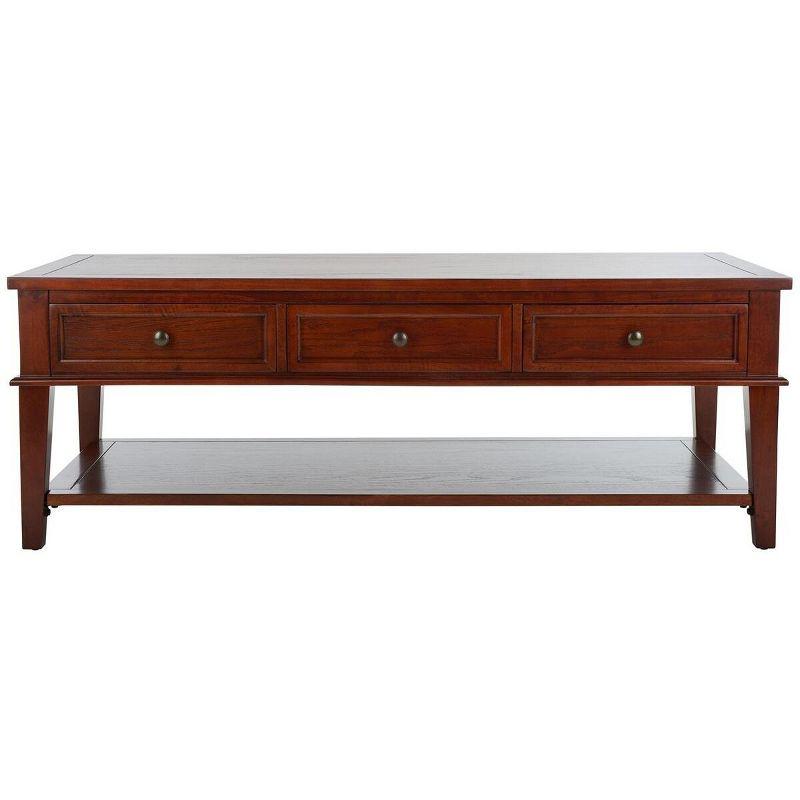 Manelin Coffee Table - Sepia - Safavieh