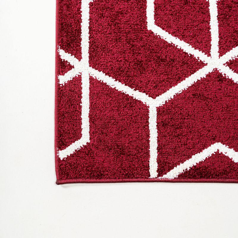 Tumbling Blocks Modern Geometric Area Rug - JONATHAN Y