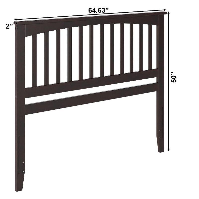 AFI Furnishings Mission Queen Headboard with Turbo Charger in Espresso