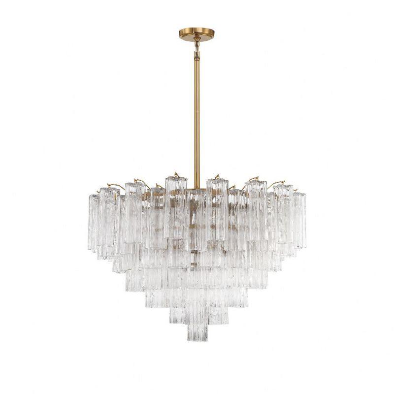 Crystorama Lighting Addis 16 - Light Chandelier in  Aged Brass