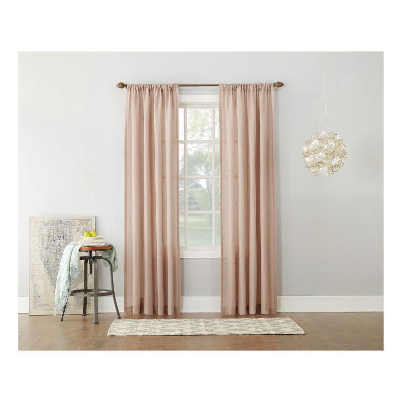 No. 918 Light Filtering Semi-Sheer Amalfi Rod Pocket Curtain Panel