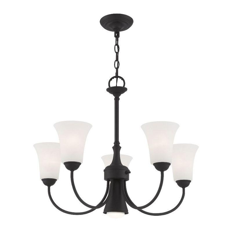 Livex Lighting Ridgedale 5 - Light Chandelier in  Black