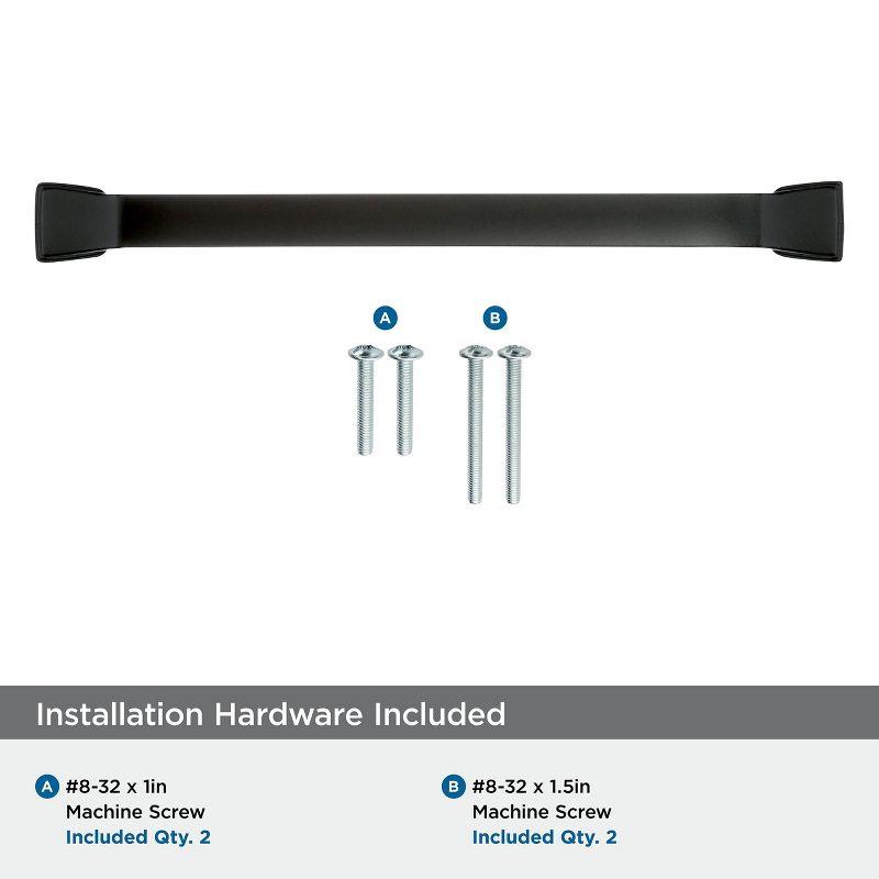 Amerock Revitalize 6-5/16 inch (160mm) Center-to-Center Black Bronze Cabinet Pull