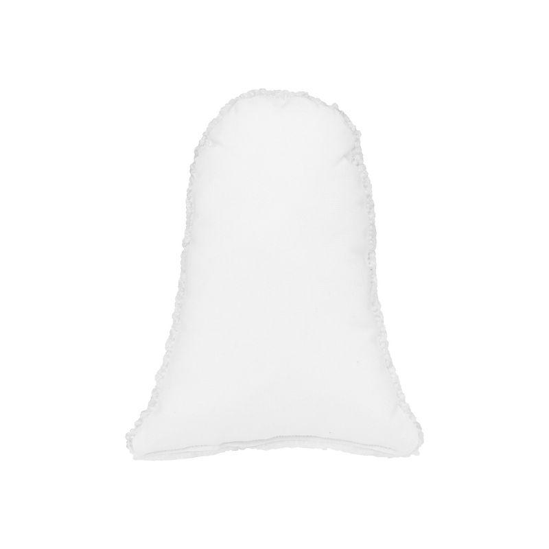 Ghost Shaped Halloween Hooked Throw Pillow