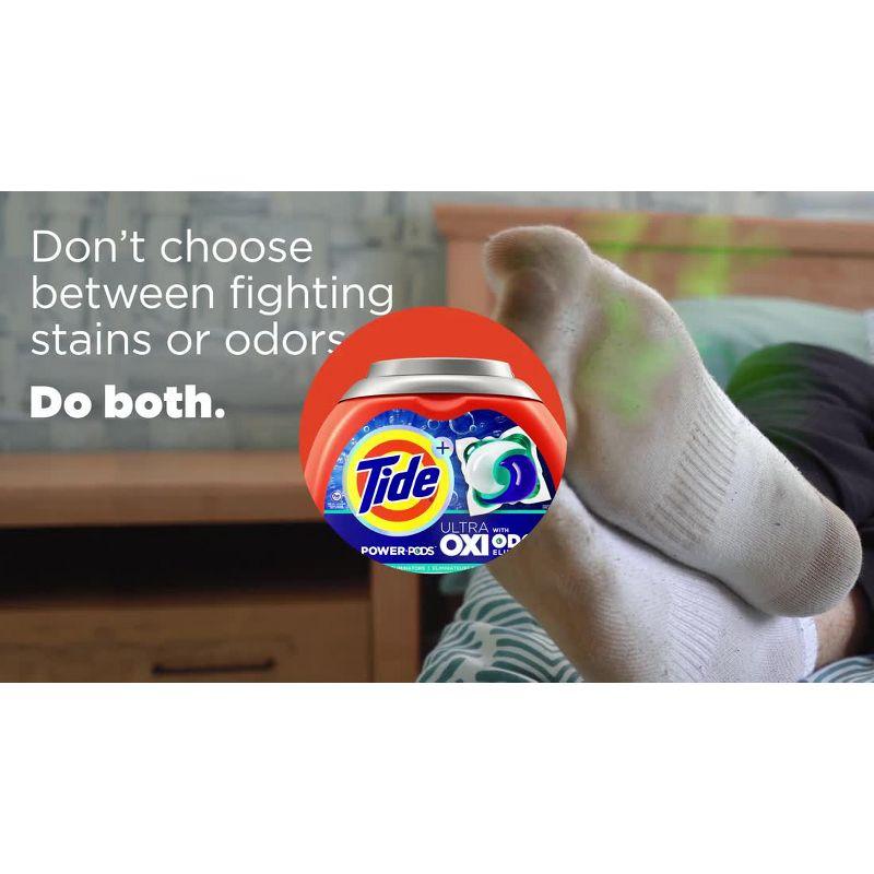 Tide Ultra Oxi Power Pods with Odor Eliminators for White Fabrics