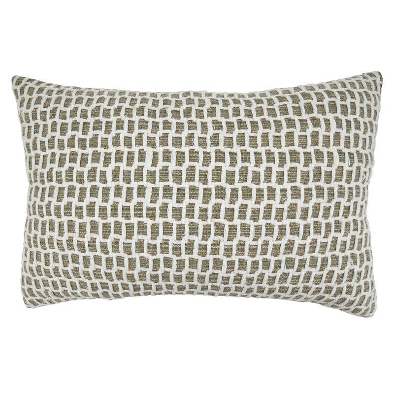 Saro Lifestyle Net Throw Pillow With Down Filling