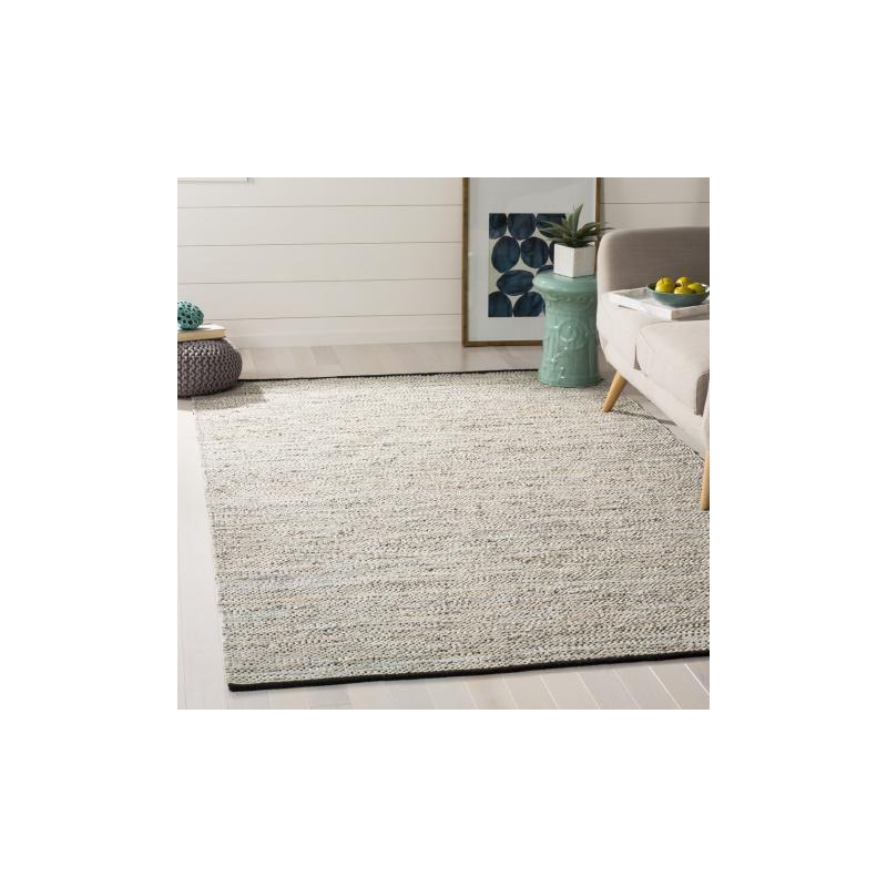 Vintage Leather VTL104 Hand Woven Indoor Area Rug - Beige - 5'x8' - Safavieh
