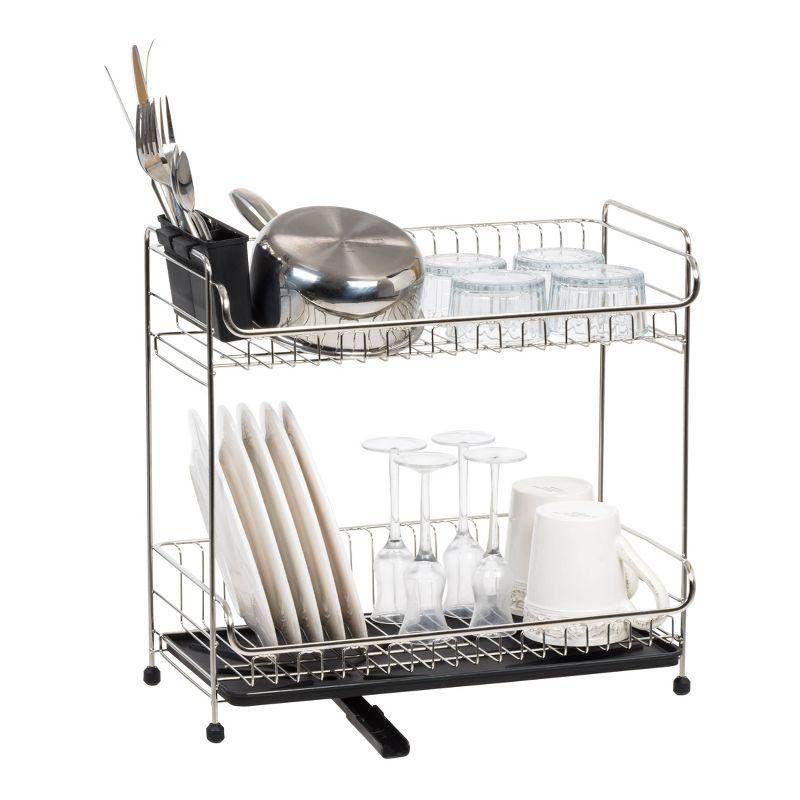 IRIS 2 Tier Stainless Steel Compact Dish Rack