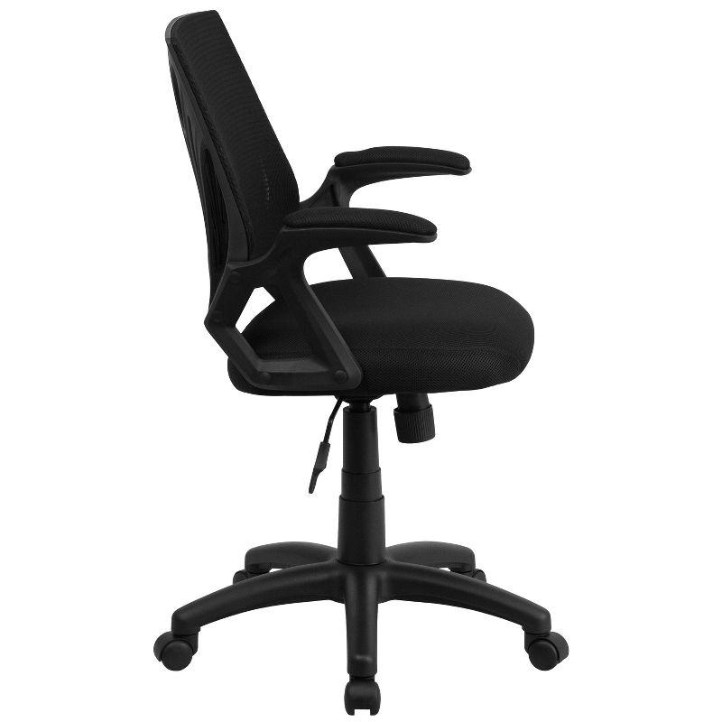 Flash Furniture Mid-Back Designer Mesh Swivel Task Office Chair with Open Arms