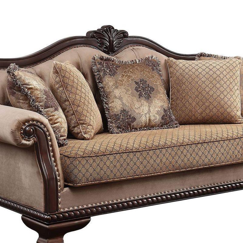 89" Chateau De Ville Sofa with Nailhead Trim & Wood Carving - Acme Furniture