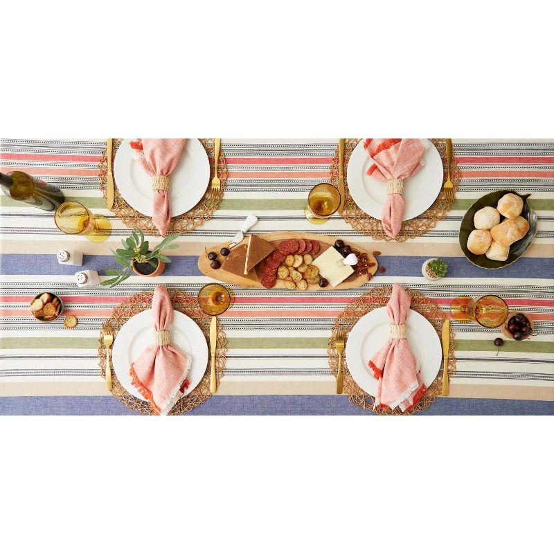 Design Imports  Stripe Tablecloth, Warm Stripe, 60X104"