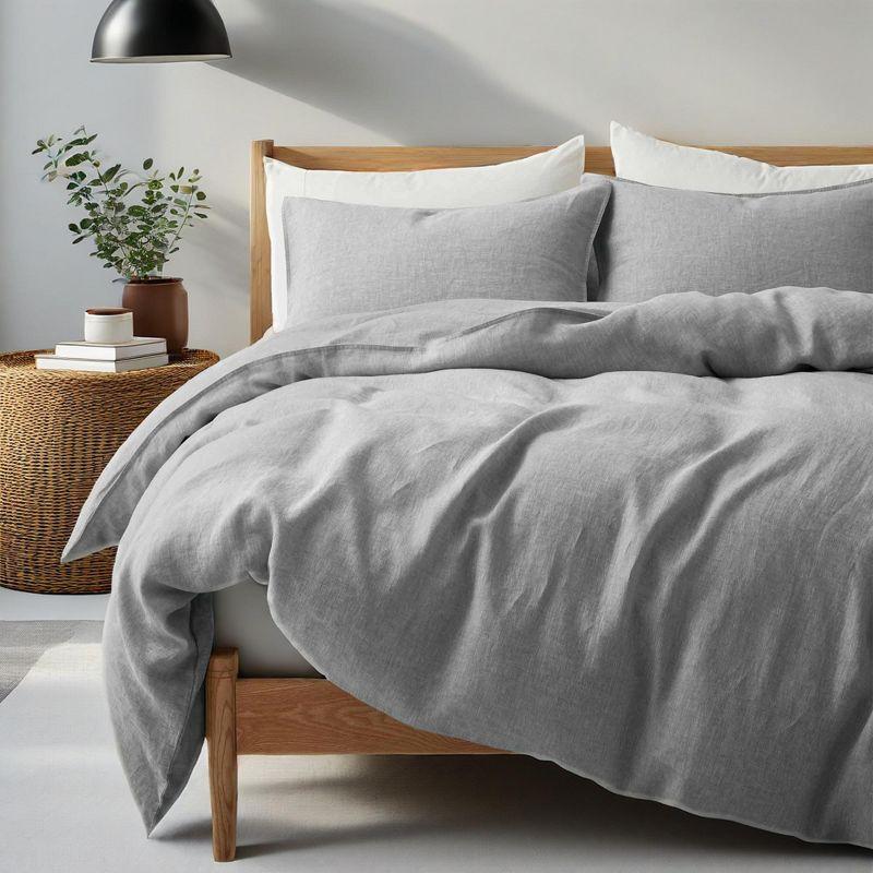 Peace Nest Linen and Cotton Duvet Cover with Pillowcase